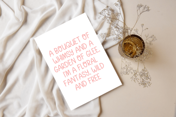 Funky Floral Font - Preview 3