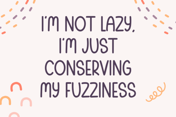 Fuzzy Socks Font - Preview 1