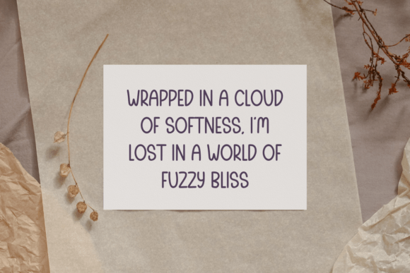 Fuzzy Socks Font - Preview 3
