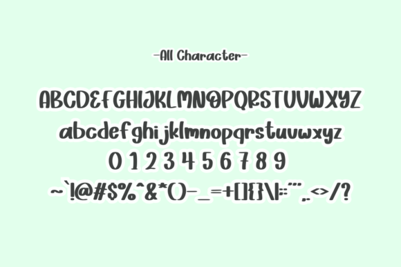 Green Vibes Font PNG with transparent background - Preview 1