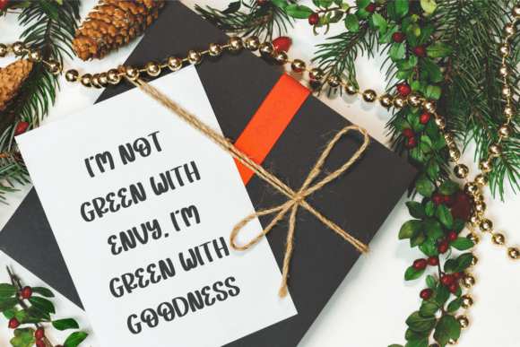 Green Vibes Font PNG with transparent background - Preview 3