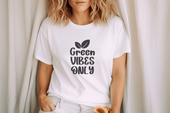 Green Vibes Font PNG with transparent background - Preview 4