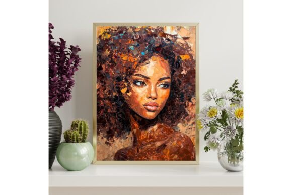 Impasto Portrait Printable Wall Art