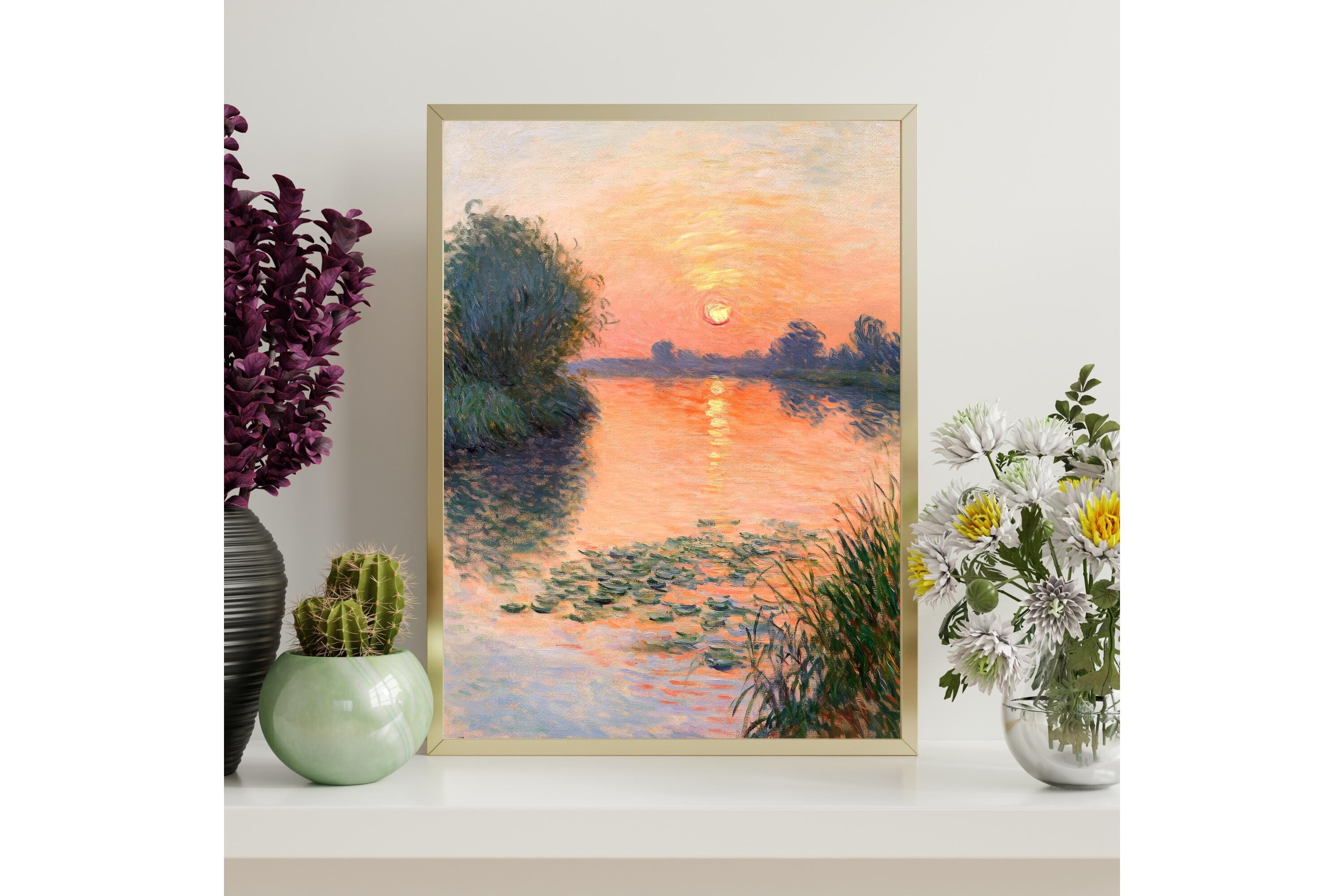 Impressionist Sunset Printable Wall Art