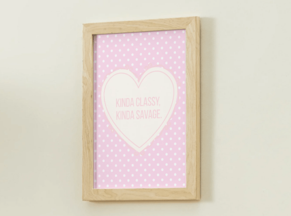 Kinda Classy Kinda Savage – Pink Polka