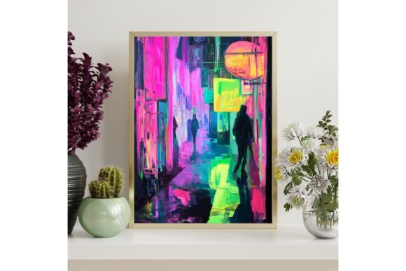 Modern Cityscape Abstract Wall Art Print