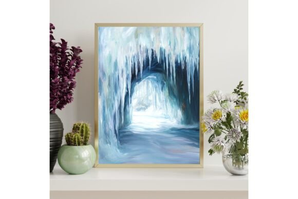 Printable Ice Cave Wall Art