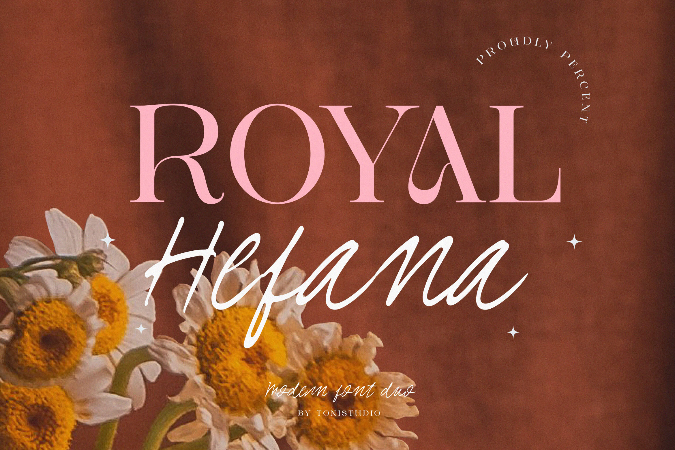 Royal Hefana font preview, formal serif for certificate titles