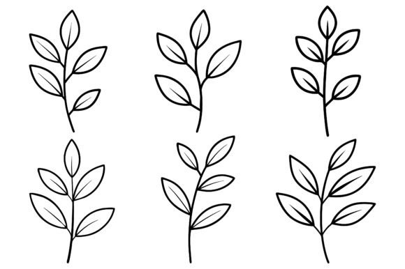 Minimalist Botanical Line Drawing