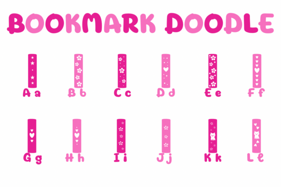 Bookmark Doodle Font - Preview 1