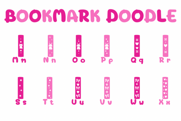 Bookmark Doodle Font - Preview 2