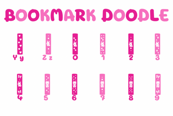 Bookmark Doodle Font - Preview 3