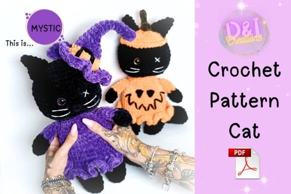 Cat Crochet Pattern Amigurumi Halloween
