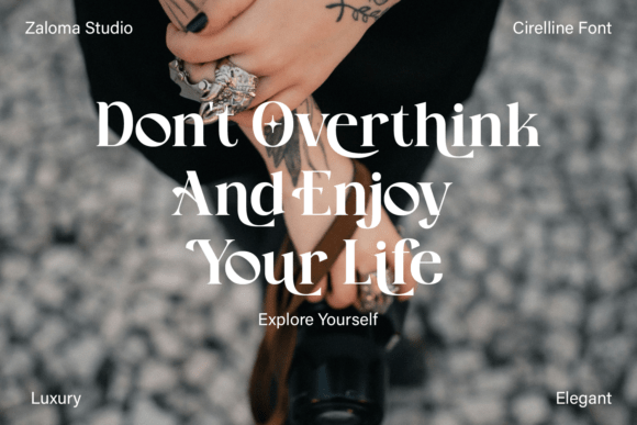 Cirelline Font PNG with transparent background - Preview 4