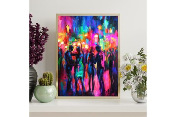 Colorful Abstract Painting Printable