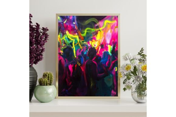 Colorful Concert Abstract Decor