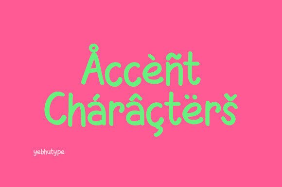 Cute Notebook Font PNG with transparent background - Preview 3