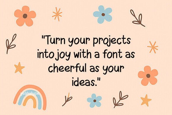 Cute Notebook Font - Preview 4
