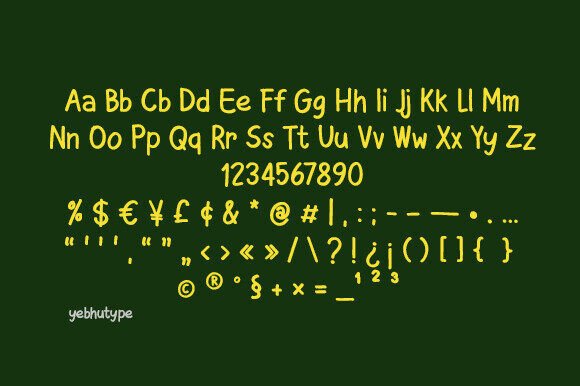 Cute Notebook Font - Preview 5