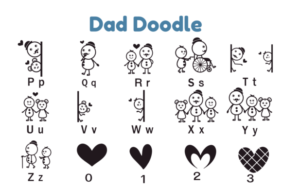 Dad Doodle Font - Preview 6