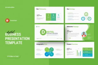 Digital Business PowerPoint Template Graphic by CreativeSlides ...