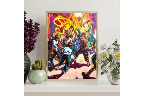 Expressive Urban Art Decor