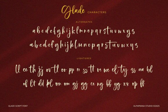 Glade Font - Preview 4
