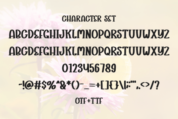 Happy Butterfly Font PNG with transparent background - Preview 5
