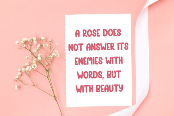 Happy Roses Font - Preview 3