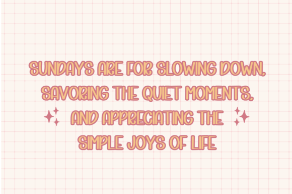 Happy Sunday Font - Preview 2