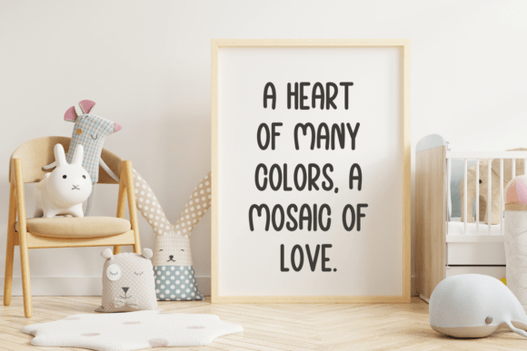 Hearts Mosaic Font - Preview 5