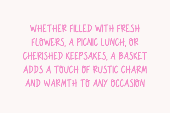Jelly Basket Font font preview - 2