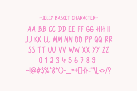 Jelly Basket Font font preview - 5
