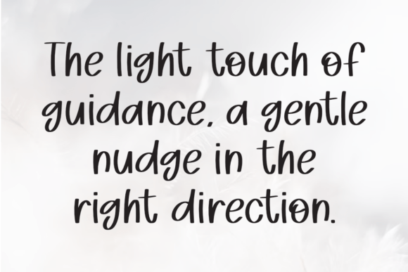 Light Touch Font PNG with transparent background - Preview 2