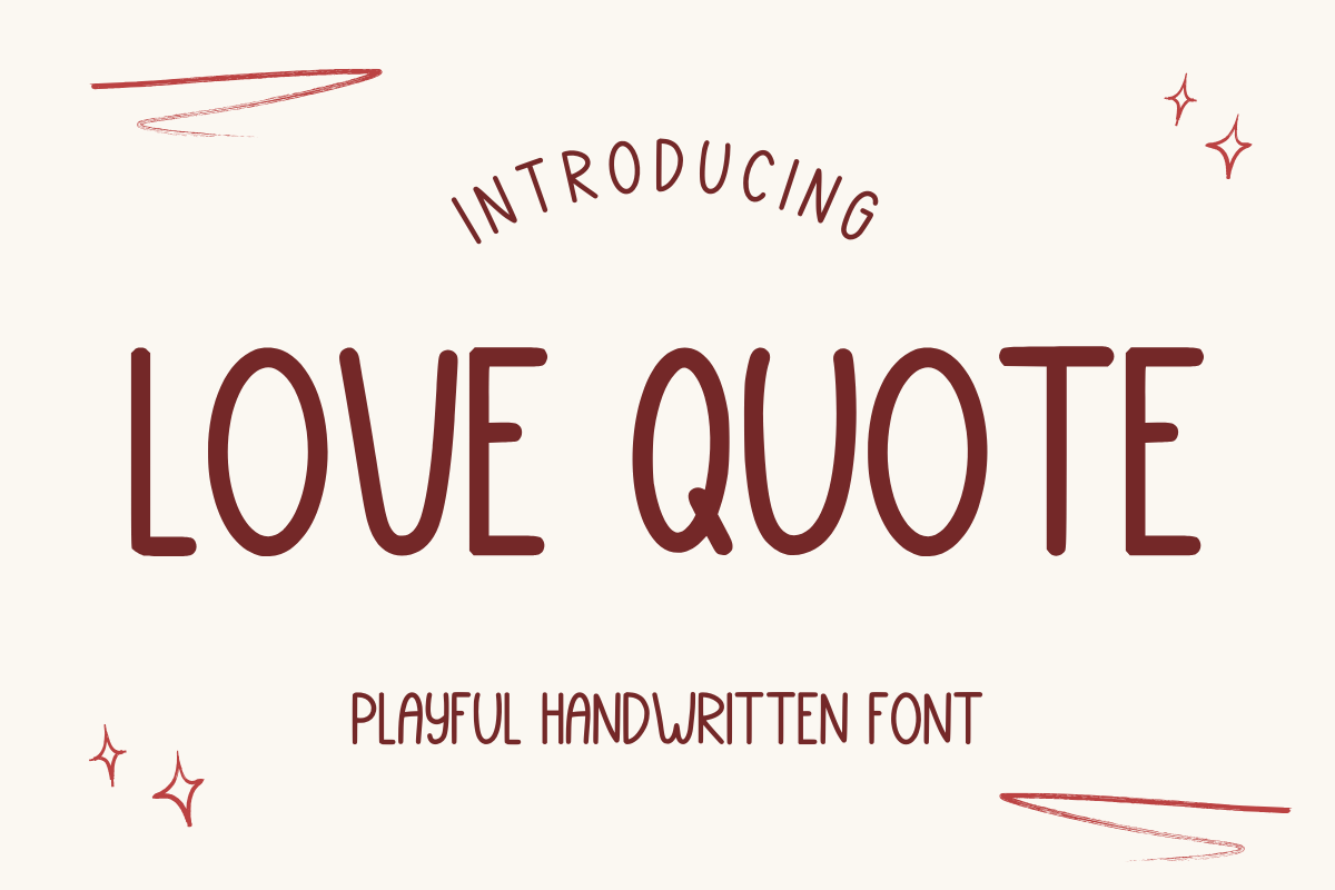 Love Quote preview: warm handwritten quote lettering