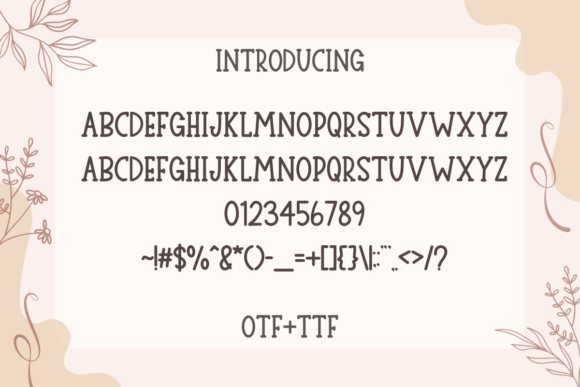 Lover Flower Font PNG with transparent background - Preview 2