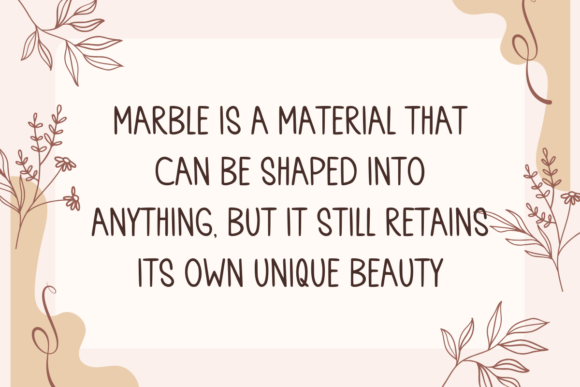 Marble Floors Font PNG with transparent background - Preview 1