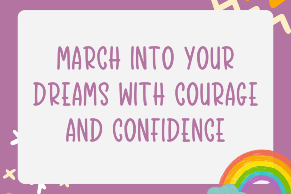March Dream Font PNG with transparent background - Preview 2