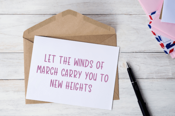 March Dream Font PNG with transparent background - Preview 3