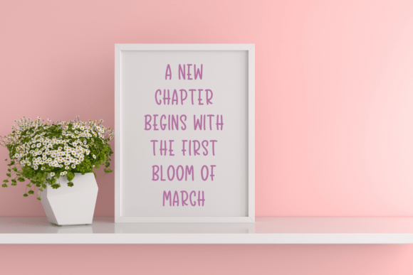March Dream Font PNG with transparent background - Preview 4