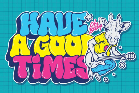 Mock Bear Font PNG with transparent background - Preview 2