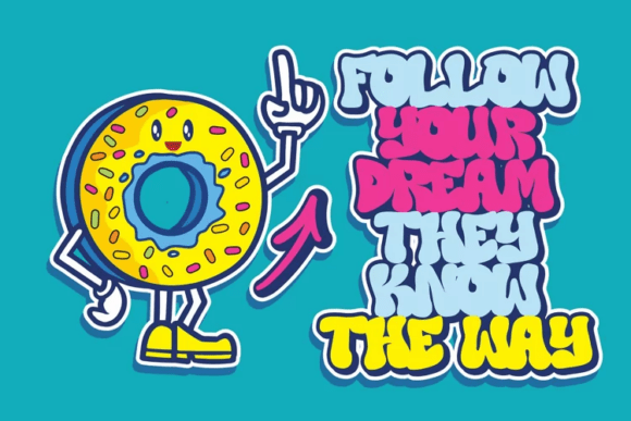 Mock Bear Font PNG with transparent background - Preview 4