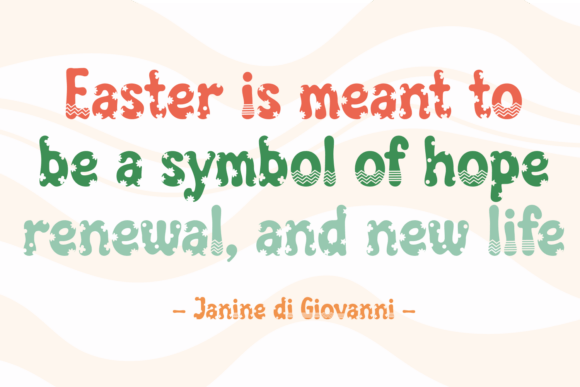 Moms Easter Font PNG with transparent background - Preview 2