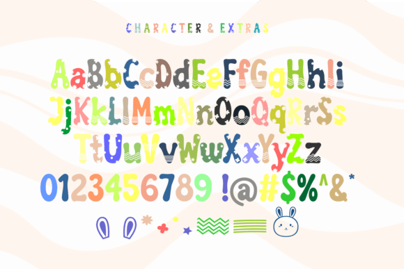 Moms Easter Font PNG with transparent background - Preview 3