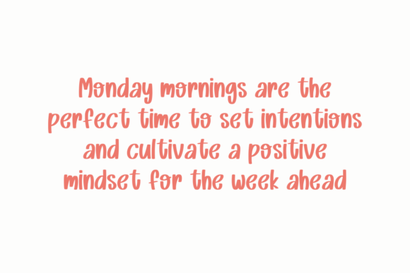 Monday Dreaming Font PNG with transparent background - Preview 2