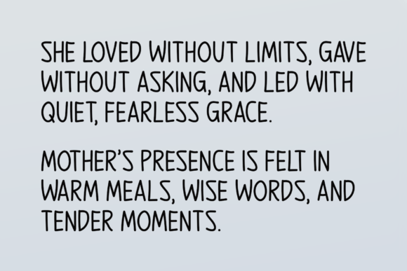 Mother Strength Font PNG with transparent background - Preview 1