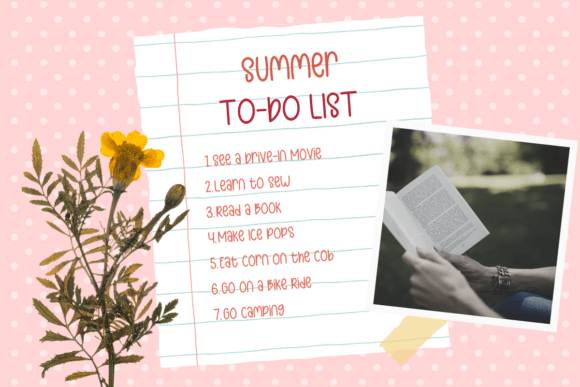 Notes Paper Font PNG with transparent background - Preview 3
