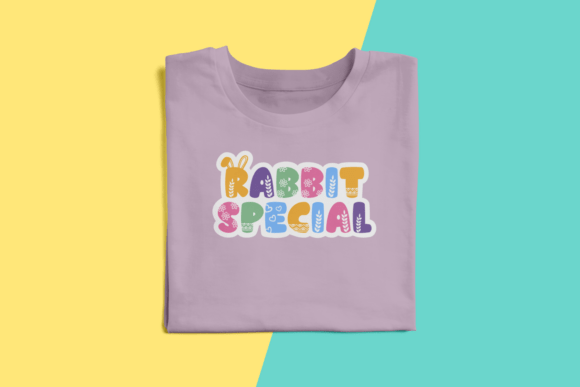 Paw Easter Font PNG with transparent background - Preview 2