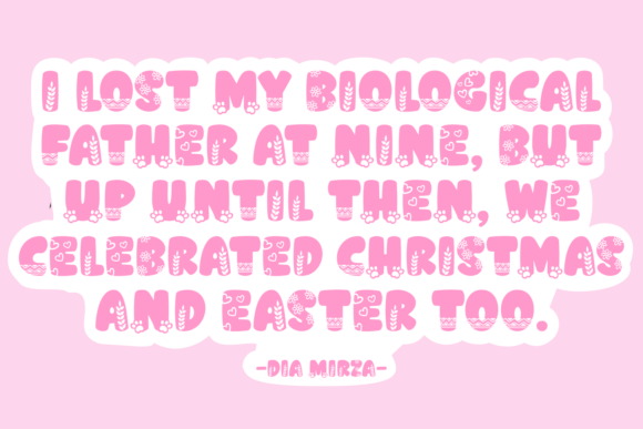 Paw Easter Font PNG with transparent background - Preview 3