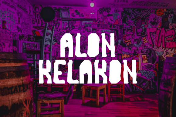 Reno Punk Font PNG with transparent background - Preview 1